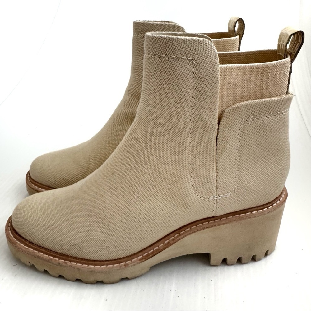 Dolce Vita Women's Huey H20 Booties Sandstone canvas size 8